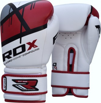 БОКСЕРСЬКІ РУКАВИЧКИ RDX REX RED LEATHER Боксерські рукавички з синтетичної шкір. . фото 5