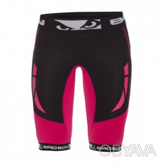 Компресійні шорти жіночі Bad Boy Compression Shorts Black/Pink
Компресійні шорти. . фото 1