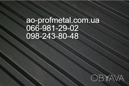 Профнастил черный РАЛ 9005 двухсторонний от производителя.
Толщина металла 0.42. . фото 1