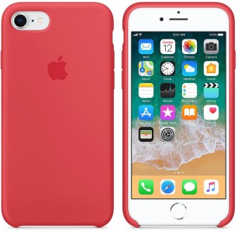 Чохол силіконовий для iPhone 7/8. Apple Silicone Case, колір "Стигла малина". Харків. фото 1 Чохол силіконовий для iPhone 7/8. Apple Silicone Case, колір "Стигла малина". Харків. фото 1