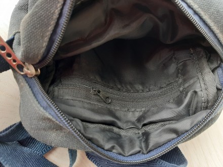 Мужская сумочка через плечо из плотной ткани (витрина)

Практичная, очень креп. . фото 7