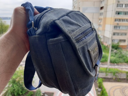 Мужская сумочка через плечо из плотной ткани (витрина)

Практичная, очень креп. . фото 10