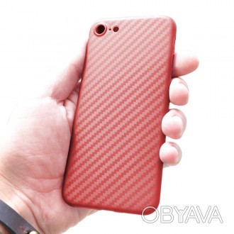 Накладка силиконовая Aspor карбон для iPhone 6 красная
	Полное совпадение по все. . фото 1