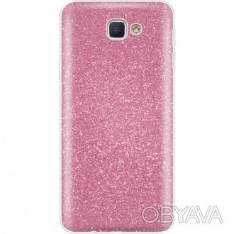 Силиконовая накладка Samsung J5 Prime G570F розовое мерцание
	Отличное качество . . фото 1