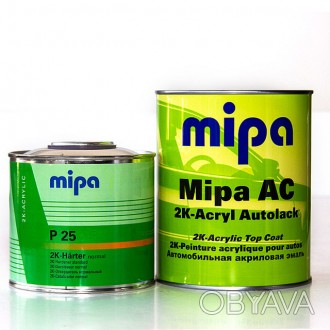 
Mipa AC 2K - двокомпонентна акрилова фарба якості MS (Medium Solid). Для високо. . фото 1