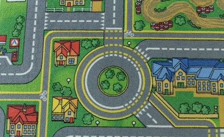 Дитячий килим дорога Напов №19 3, 2.5. Васильков. фото 1