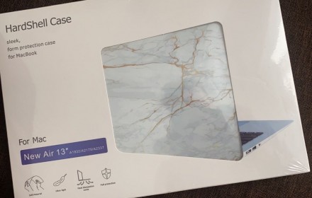 Чехол Mramor Marble Case пластиковый для Apple MacBook 2020 New Air 13" A1932 / . . фото 4