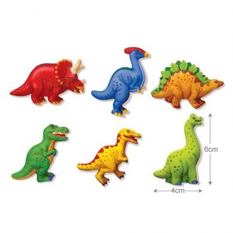 Создайте шесть разноцветных динозавров из гипса с набором для творчества от 4М и. . фото 9