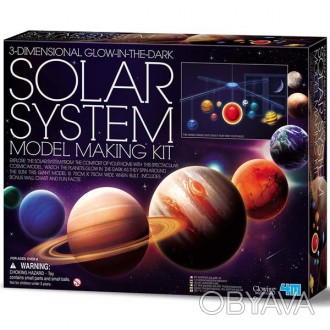 Набор для исследований 4M 3D-модель Солнечной системы позволяет смастерить ориги. . фото 1
