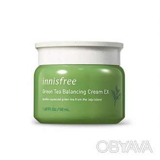 
Крем "Green Tea Balancing Cream Ex" от южнокорейского бренда-производителя "Inn. . фото 1