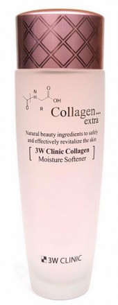 Увлажняющий тонер для лица с коллагеном 3W CLINIC Collagen Extra Moisture Soften. Киев. фото 1