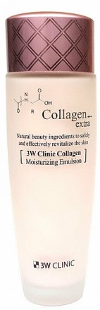 Увлажняющая эмульсия для лица с коллагеном 3W CLINIC Collagen Extra Moisturizing. Киев. фото 1