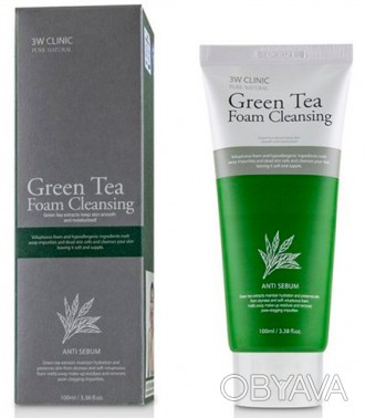 
Пенка «Green Tea Foam Cleansing» от южнокорейского бренда-производителя «3W CLI. . фото 1