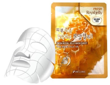 Тканевая маска для лица с маточнім молочком 3W CLINIC Fresh Royal Jelly Mask She. Киев. фото 1 Тканевая маска для лица с маточнім молочком 3W CLINIC Fresh Royal Jelly Mask She. Киев. фото 1