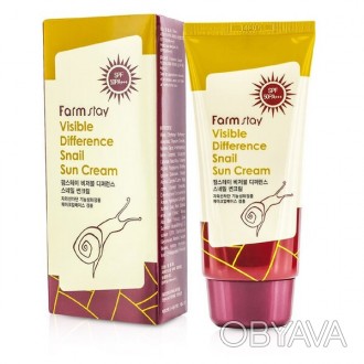 
Крем «Visible Difference Snail Sun Cream» от южнокорейского бренда-производител. . фото 1
