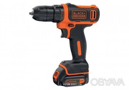 Акумуляторний дриль-шуруповерт BLACK + DECKER BDCDD12B_x000D_
Акумуляторний дрил. . фото 1