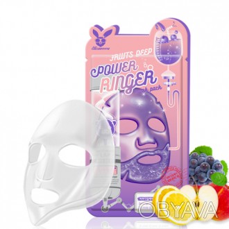 
Тканевая маска «Fruits Deep Power Ringer Mask Pack» от южнокорейского бренда-пр. . фото 1