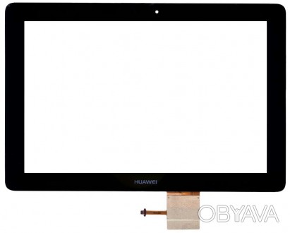 Тачскрин (Сенсорное стекло) для планшета Huawei Mediapad 10 S10-201 черный. . фото 1
