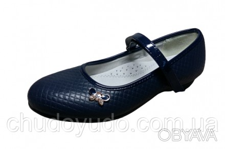 Синие школьные туфли девочкам от KLF
Артикул KLF 2
 
	Верх: искусственная кожа 
. . фото 1