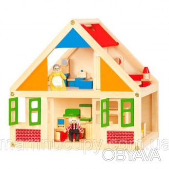Игровой набор Viga Toys Кукольный домик подарит ребенку незабываемые моменты дет. . фото 1