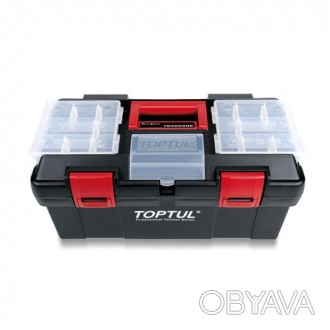 Ящик для инструментов пластиковый 3 секции 445x240x205 TOPTUL TBAE0302