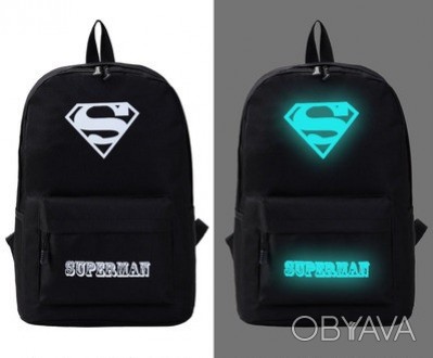 Детский светящийся рюкзак Супермен Superman качественный черный
Стильная и практ. . фото 1