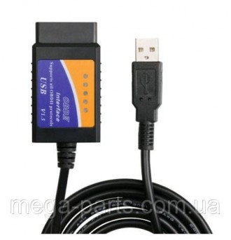 Діагностичний шнур-сканер, OBD ELM327 USB 1.5v OBDII обд 2 сканер адаптер юсб. Київ. фото 1 Діагностичний шнур-сканер, OBD ELM327 USB 1.5v OBDII обд 2 сканер адаптер юсб. Київ. фото 1