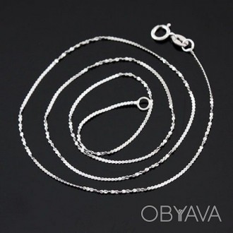 Симпатичное ожерелье из прочного сплава. Размеры: длина 40, 64 см., толщина 0, 1. . фото 1