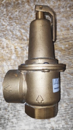 Клапан предохранительный латунный «Afriso» Duco 3 бар, Тип К, 1 1/2&. . фото 2
