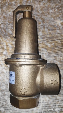 Клапан предохранительный латунный «Afriso» Duco 3 бар, Тип К, 1 1/2&. . фото 3