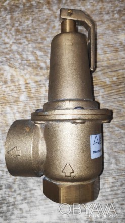 Клапан предохранительный латунный «Afriso» Duco 3 бар, Тип К, 1 1/2&. . фото 1