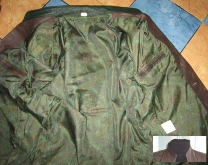 Большой кожаный мужской пиджак. Германия. Лот 661. Винтаж!
Классический домашни. . фото 5