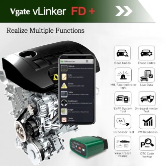 ДИАГНОСТИЧЕСКИЙ АВТОСКАНЕР VGATE vLinker FD+ Bluetooth4.0 Ford Forscan OBD2 ELM. Харків. фото 1 ДИАГНОСТИЧЕСКИЙ АВТОСКАНЕР VGATE vLinker FD+ Bluetooth4.0 Ford Forscan OBD2 ELM. Харків. фото 1