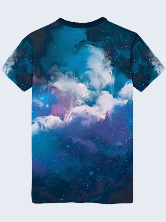 Потрясающая футболка Космическое море с необычным рисунком. Материал: 100% полиэ. . фото 3