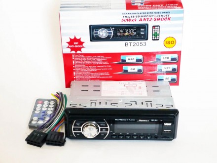 Автомагнитола Pioneer ВТ2053 2хUsb+Sd+Fm+Aux+пульт (4x60W). Львів. фото 1 Автомагнитола Pioneer ВТ2053 2хUsb+Sd+Fm+Aux+пульт (4x60W). Львів. фото 1