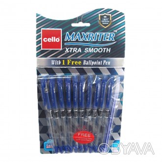  Товар на сайті >>>Ручка масляна "CL" Maxriter (синя) NEW + 1 ручка. (Синій блис. . фото 1