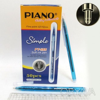  Товар на сайті >>>Ручка масло "Piano" "Simple" сін. Складська поставка 1-7 робо. . фото 1