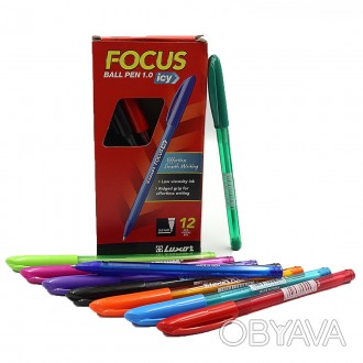  Товар на сайте >>>Ручка шариковая "Luxor" "Focus Icy" Тонир корпус 1мм син. Скл. . фото 1