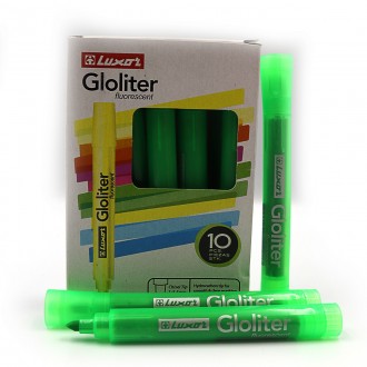 Текстовыделитель флуор. "Luxor" "Gloliter" 1-3,5mm тонир. корп. зелен.. Киев. фото 1 Текстовыделитель флуор. "Luxor" "Gloliter" 1-3,5mm тонир. корп. зелен.. Киев. фото 1
