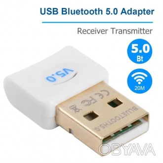 USB Bluetooth 5.0 адаптер.Особенности:100% абсолютно новый и высококачественный;. . фото 1