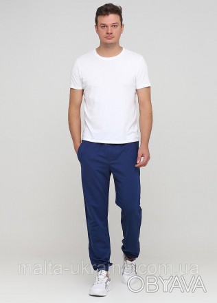 Мужские спортивные штаны Мальта 18М306-13 синие. Демисезонные мужские брюки своб. . фото 1
