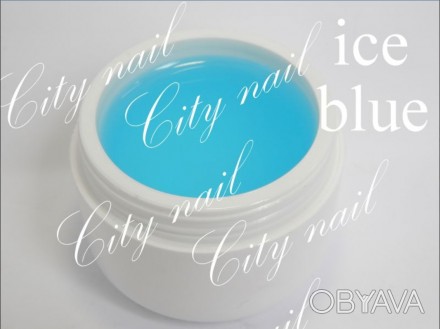 Строительный гель для наращивания ногтей Ice blu торговой марки CityNail 15 мл -. . фото 1