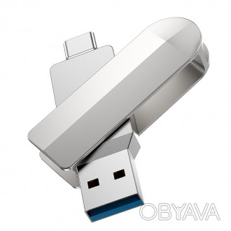 
 Флешка для смартфонів 2 в 1 USB 3.0 + Type-C OTG HOCO Wise UD10 64GB
Macbook, . . фото 1