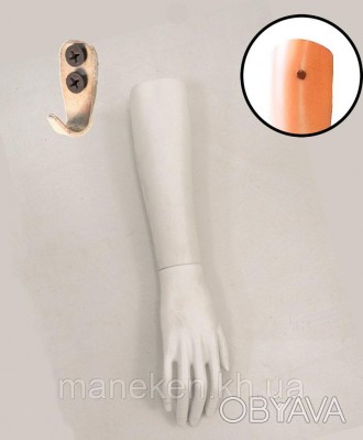 Крючок настенный металлический для манекена руки. . фото 1