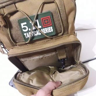 Армейский небольшой рюкзак на одно плечо Silver Knight. Размеры 46*19*15 см. В н. . фото 7