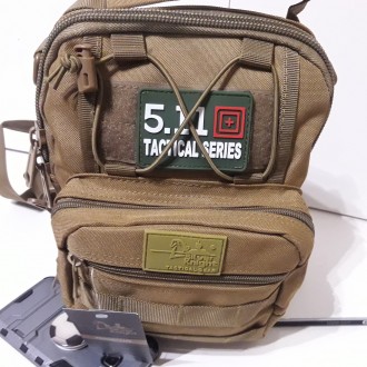 Армейский небольшой рюкзак на одно плечо Silver Knight. Размеры 46*19*15 см. В н. . фото 8