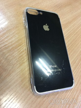 Силиконовая накладка,имитирующая заднюю крышку iPhone 7Plus-надежная и оригиналь. . фото 1