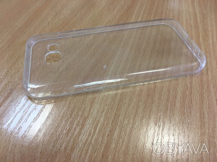Ультратонкий и кристально прозрачный силиконовый чехол (0.3мм)для Samsung A520(А. . фото 1