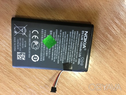 Аккумуляторная батарея BV-5JW 1450mA(Lumia 800,N9)
.Кат.Extra,качество максималь. . фото 1