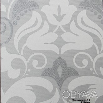 Рулонные шторы Одесса Ткань Barocco 01 Silver
Ткань Barocco (печатный рисунок) п. . фото 1